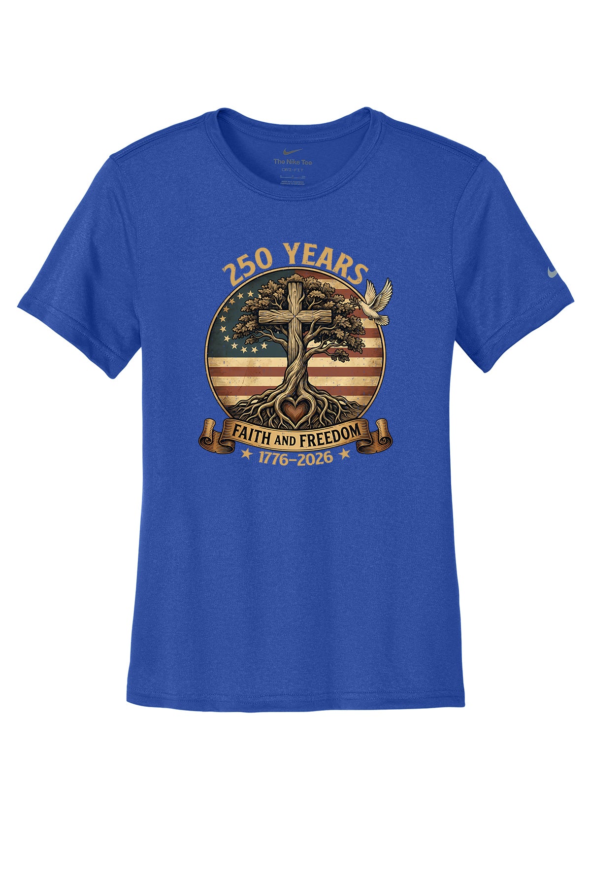 USA Patriotic 1776 Flag Cross America 250th