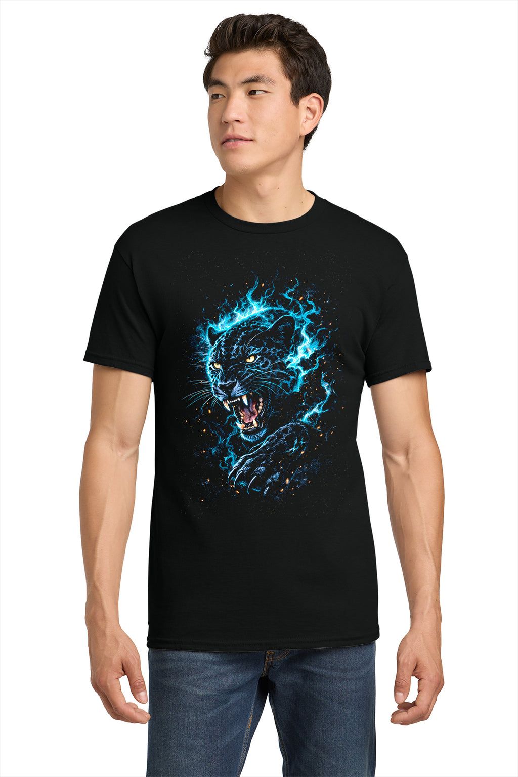 Panther in Blue Lightning