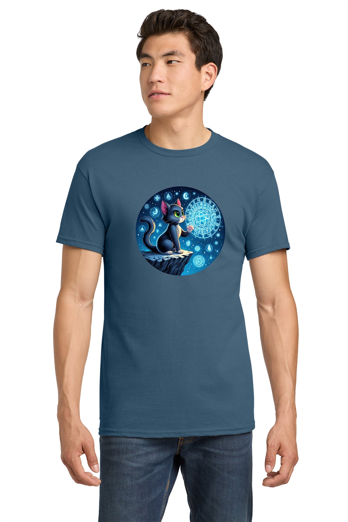 Cute AI Cat with Stars