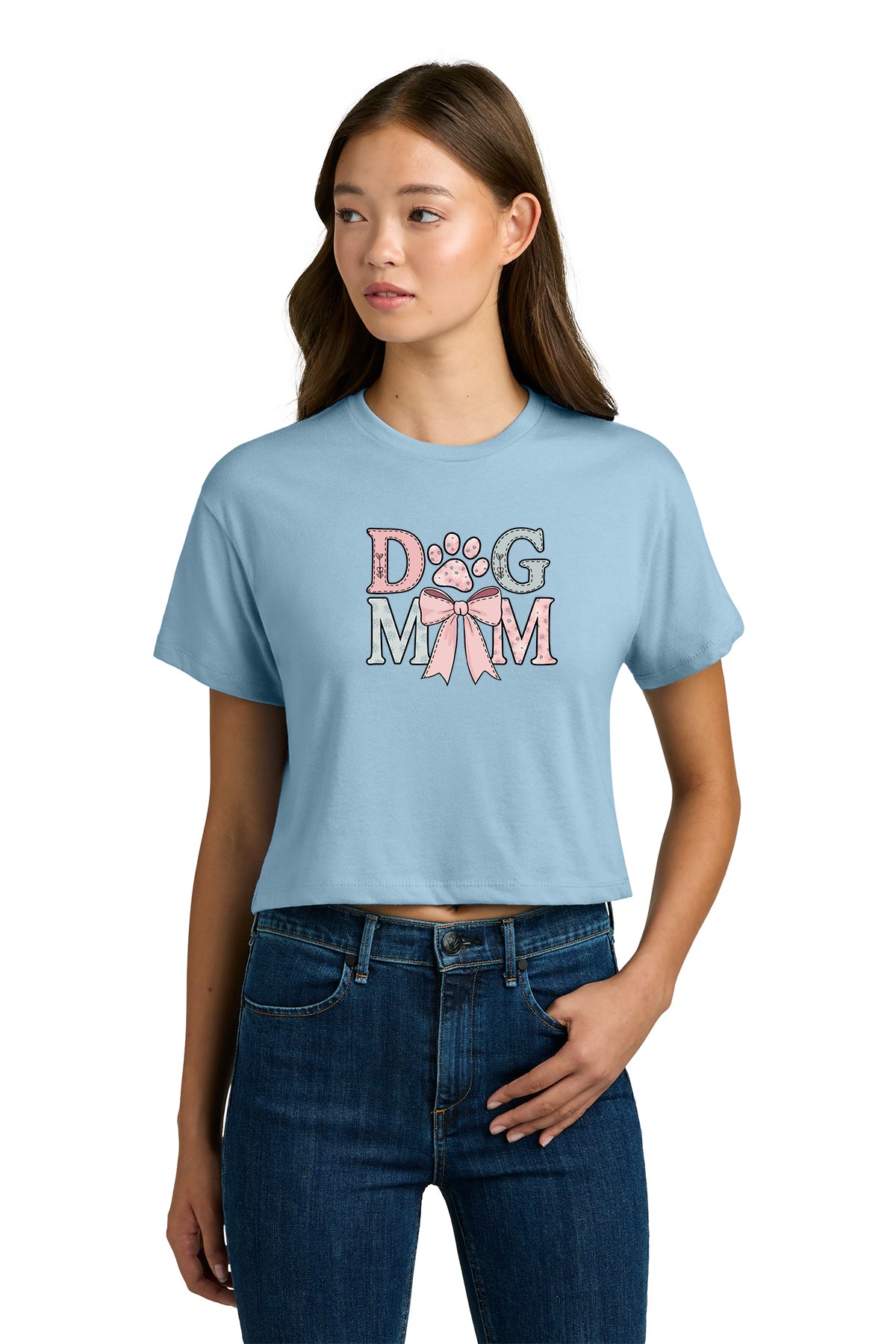 Dog Mom Pink Bow
